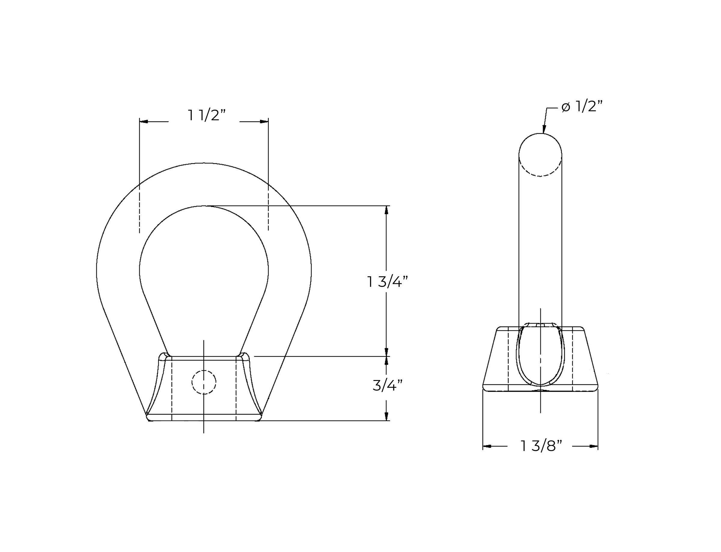 Eye Nut Oval 3/4" 22k lbs Orbis